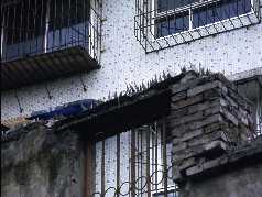 Broken glass walls in ChongQing