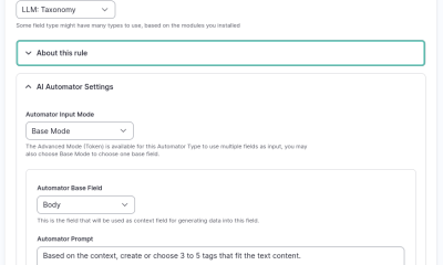 Configuring an automator for tags